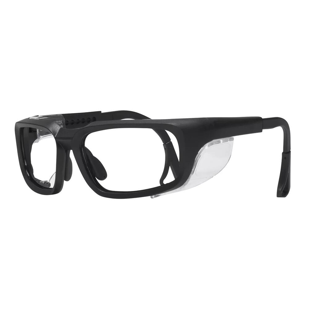 PENTAX ZT100 BLACK SAFETY GLASSES FRAMES 62-15 ANSI Z87.1 WRAP AROUND EYEWEAR